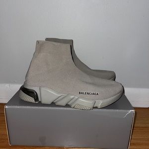 Balenciaga Speed 2.0 LT sock sneakers in sand gray